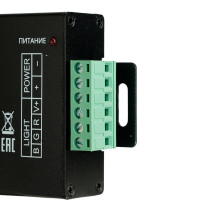 Контроллер для светодиодной ленты с П/У черный, 12-24V, LD55 в каталоге электрики 220.ru, артикул 21557