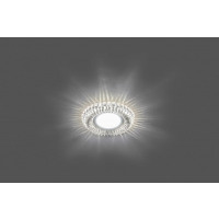 Светильник встраиваемый с белой LED подсветкой Feron CD904 потолочный MR16 G5.3 прозрачный в каталоге электрики 220.ru, артикул 28977