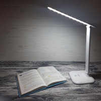 Настольный светодиодный светильник Feron DE1725 10W, 4000K, 100-240V, белый в каталоге электрики 220.ru, артикул 29861