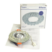 Светильник встраиваемый с LED подсветкой Feron CD941 потолочный MR16 G5.3 прозрачный в каталоге электрики 220.ru, артикул 32654