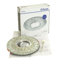 Светильник встраиваемый с LED подсветкой Feron CD942 потолочный MR16 G5.3 прозрачный в каталоге электрики 220.ru, артикул 32655