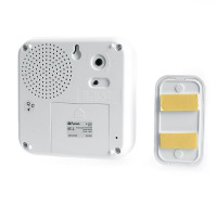 Звонок дверной беспроводной Feron E-378 Электрический 10 мелодий белый с питанием от батареек в каталоге электрики 220.ru, артикул 41434