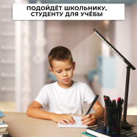 Настольный светодиодный светильник Feron DE1728  25W, 3000-6000К, 100-240V, коричневый в каталоге электрики 220.ru, артикул 41451