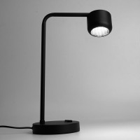 Светильник под лампу настольный Feron DE365 ECHO 12W, 230V, GX53, черный, с  антибликовой сеточкой в каталоге электрики 220.ru, артикул 48404