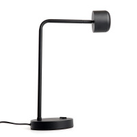 Светильник под лампу настольный Feron DE365 ECHO 12W, 230V, GX53, черный, с  антибликовой сеточкой в каталоге электрики 220.ru, артикул 48404