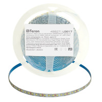 Светодиодная LED лента Feron LS617, 240SMD(2835)/м 19Вт/м 12V 5000*10*1.22мм 4000К, IP20 в каталоге электрики 220.ru, артикул 48827