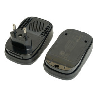 Звонок беспроводной (клавиша и база в розетку) радиочастотный 433MHz, черный, DB-380 в каталоге электрики 220.ru, артикул 48945