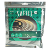 Лента светодиодная 12V SAFFIT SST01 , 60*SMD2835, 6W/m, IP20, 4000К (нейтральный белый) в каталоге электрики 220.ru, артикул 55238