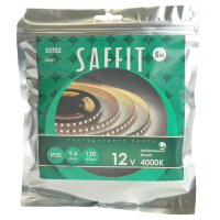 Лента светодиодная 12V SAFFIT SST02 , 120*SMD2835, 9,6W/m, IP20, 4000К (нейтральный белый) в каталоге электрики 220.ru, артикул 55241