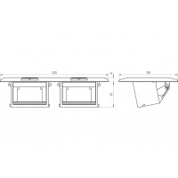 Люк в пол на 2x1,5 поста (45х45мм), в комплекте с коробкой и суппортом, сталь, LUK/2x1.5ST  Экопласт в каталоге электрики 220.ru, артикул 70026