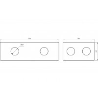 Люк в пол на 2x1,5 поста (45х45мм), в комплекте с коробкой и суппортом, сталь, LUK/2x1.5ST  Экопласт в каталоге электрики 220.ru, артикул 70026