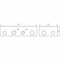 Люк в пол на 2x2 поста (45х45мм), в комплекте с коробкой и суппортом, сталь, LUK/2x2ST, Экопласт в каталоге электрики 220.ru, артикул 70027