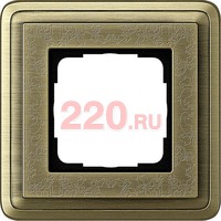 Рамка одинарная Gira ClassiX Art бронза/бронза, System 55 (Гира Классик Арт) в каталоге электрики 220.ru, артикул G0211661