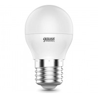 Gauss Лампа Elementary Шар 8W 520lm 3000K Е27 LED в каталоге электрики 220.ru, артикул GSS-53218