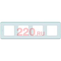 Рамка — 4 поста, цвет — мятный, Legrand Inspiria в каталоге электрики 220.ru, артикул LN-673965