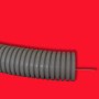 Труба для электропроводки ПНД гофрированная тяжелая, с зондом, без галогена, диаметр 20 мм (цвет серый), Экопласт в каталоге электрики 220.ru, артикул 21120HF-GR
